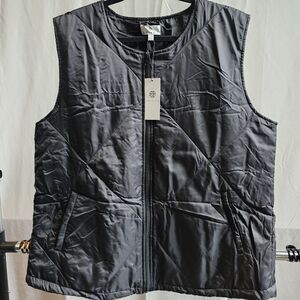 Socialite Black Packable Vest Quilted Outerwear
